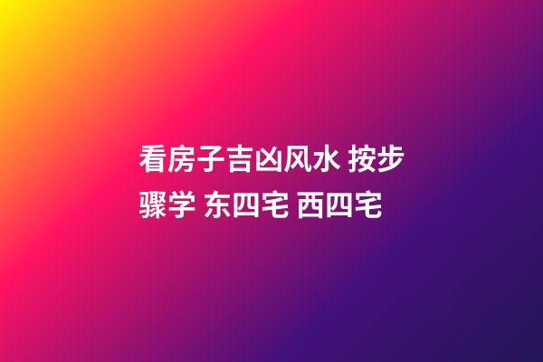 看房子吉凶风水 按步骤学 东四宅 西四宅